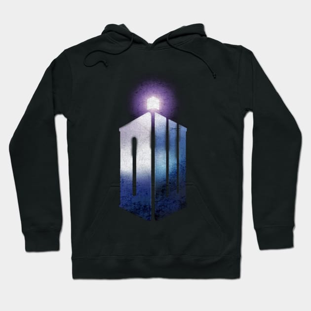 Tardis retro Hoodie by GoatKlan